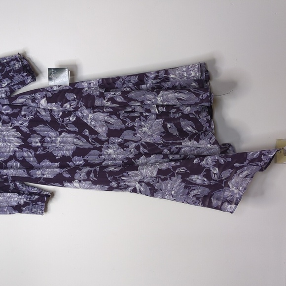 Gabby Skye NWT Faux Wrap Asymmetrical Hem Floral Dress Size 10 - Picture 5 of 14